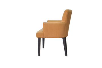 A studio shot of armchair isolated on white background