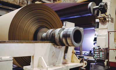 paper carton making factory machine huge cellulose © agnormark