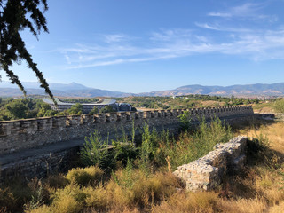 Landscape of Skopje, view from Kale fort, North Macedonia
