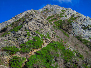 南アルプスの山々