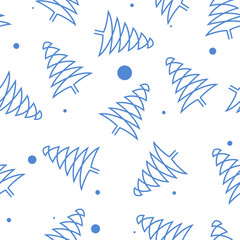 Fototapeta premium abstract christmas tree pattern over grunge background