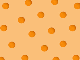 Orange fruit seamless pattern background