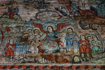 Obraz na płótnie Canvas The Unesco wooden church from Barsana (Maramures/Transylvania/Romania) 