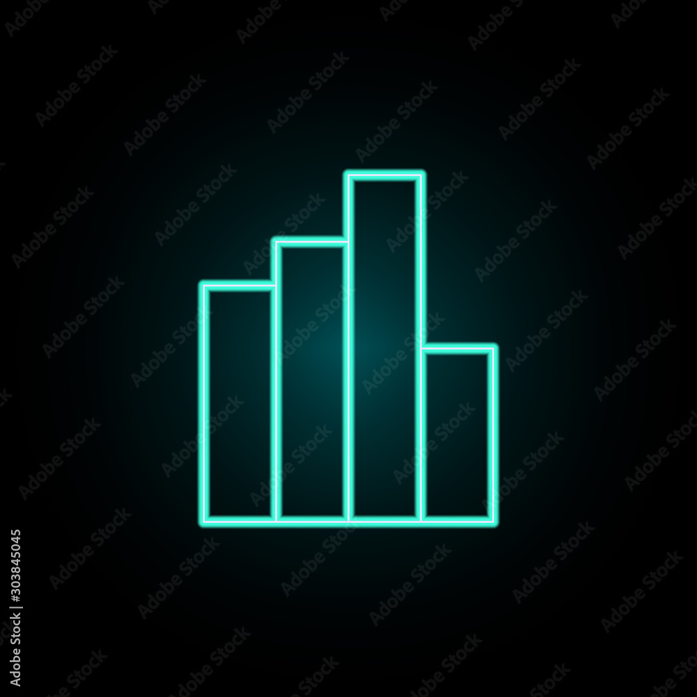 Poster schedule neon icon. simple thin line, outline vector of banking icons for ui and ux, website or mobi