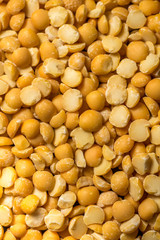  healthy peas in a bowl on a dark black background