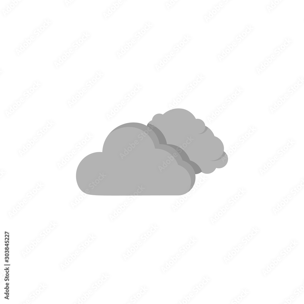 Poster cloud swarm icon. simple line, outline vector of two color weather icons for ui and ux, website or m