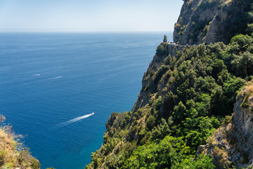 Costiera Amalfitana, Italy, the coast at summer