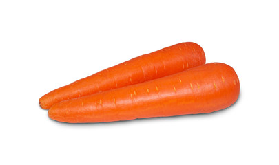 Carrot isolated on white background.
