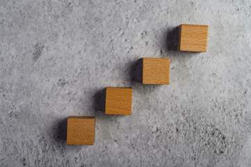 Wooden blocks, used for domino games.