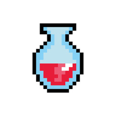 tube test 8 bits pixelated style icon