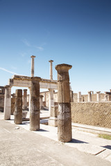 Fototapeta premium unearthed city of pompeii