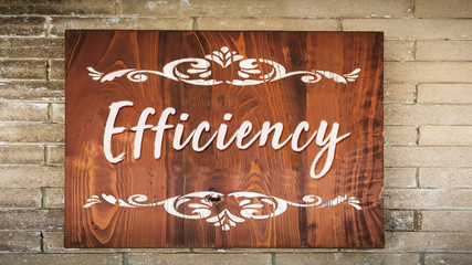 Street Sign to Efficiency