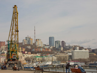 Fototapeta na wymiar Port of Vladivostok