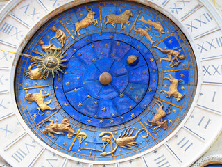 View of Saint Mark's Clock in Venice, Italy