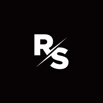 rs love logo design vector Stock Vector | Adobe Stock
