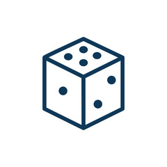 dice child toy line style icon