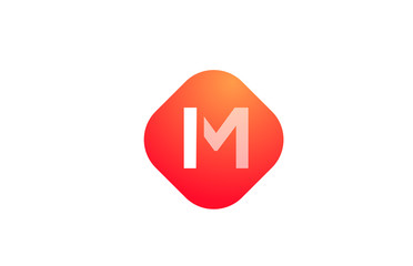 letter M alphabet icon logo shape for business company design