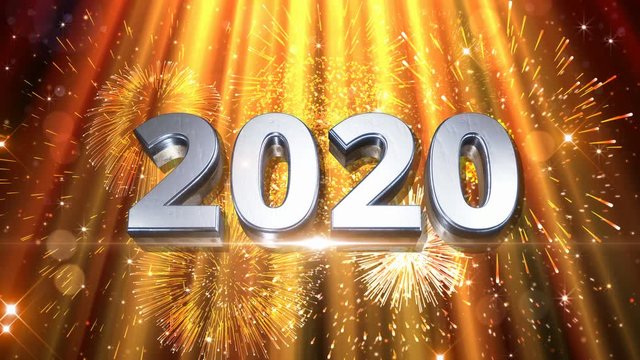 2020 new year happy abstract background