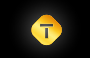 T alphabet letter icon logo shape for business company design