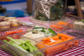Fruit and vegetable canape served at an Event Party. Low Fat Diet Food