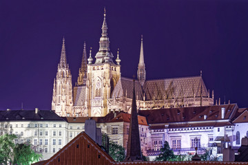 Obraz premium カレル橋の夜景