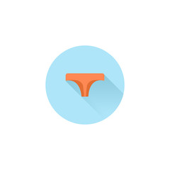 Thong Panties colorful vector flat icon