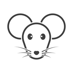 Mouse icon. Vector on a white background
