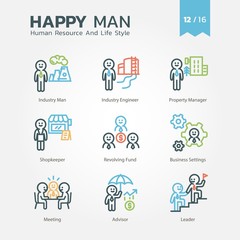 Happy Man - Human Resource And Lifestyle 12/16