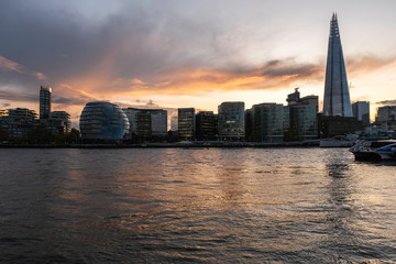 LONDON, UK - NOV 15, 2019: The Shard, also referred to as the Shard of Glass,Shard London Bridge...