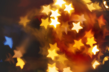 Abstract of delightful bokeh. Merry Christmas and happy holidays concept background.