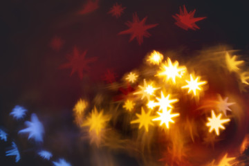 Abstract of delightful bokeh. Merry Christmas and happy holidays concept background.