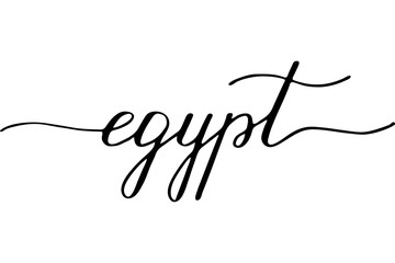 Egypt handwritten text vector