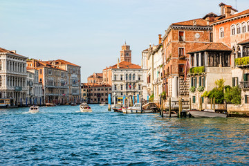 Fototapeta na wymiar View of famous Grand Canal in Venice, Italy