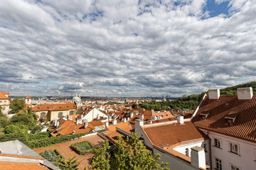 Fototapeta na wymiar プラハの街の景色　プラハ城から
