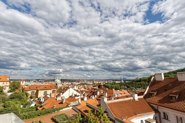 Fototapeta na wymiar プラハの街の景色　プラハ城から