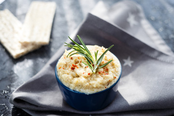 homemade natural hummus