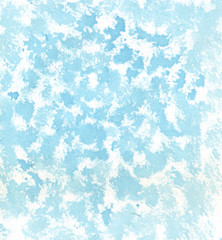 Fototapeta na wymiar Watercolor blue lines like winter blizzards or waves in vintage style. Christmas winter illustration on white background, watercolor