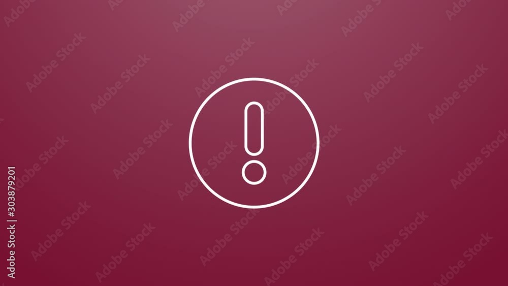 Poster 4k animation of alert symbol icon. particles animate symbol in composition and explosion. two backgr