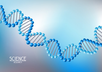 Background with DNA molecules structure.