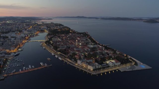 Aerial video from Zadar, Croatia