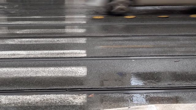 roma, italia, centro storico, giornata di pioggia, traffico