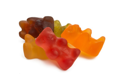 jelly bears isolated