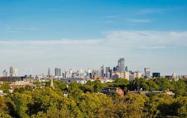 Fototapeta na wymiar View of London skyline