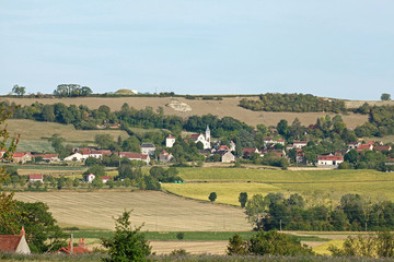 Fototapeta na wymiar Village dans l'Allier en Auvergne
