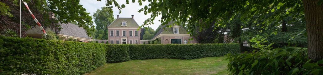 Fototapeta na wymiar Estate Voorwijk De Wijk Drenthe Netherlands. Panorama