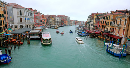 Canal Grande is the main navigable waterway in Venice Island in - obrazy, fototapety, plakaty