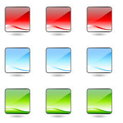 Colored app buttons set.