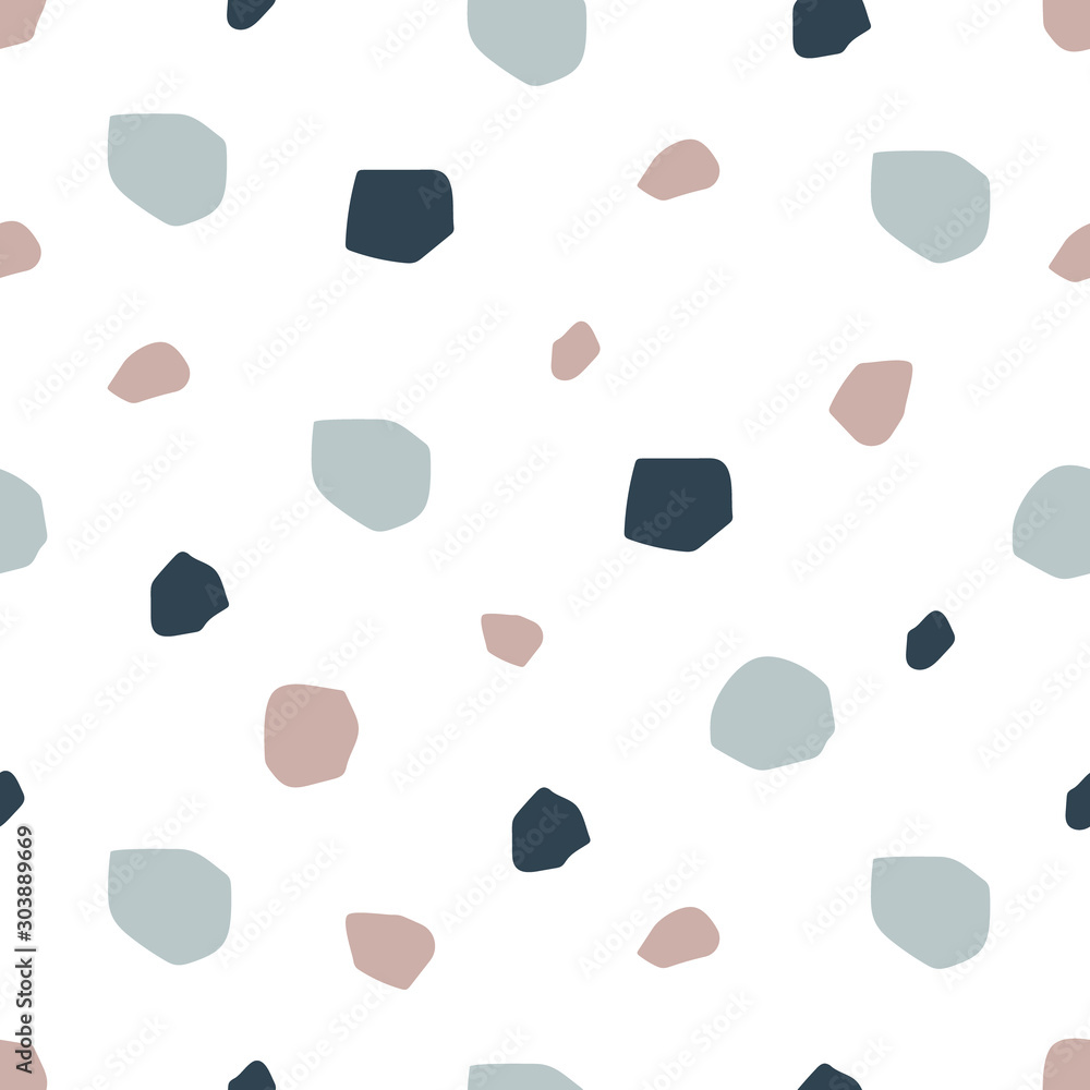 Poster terrazzo seamless pattern. terrazzo flooring vector seamless pattern. vector marble background.