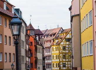 Historische Gasse Nürnberg Weißgerbergasse