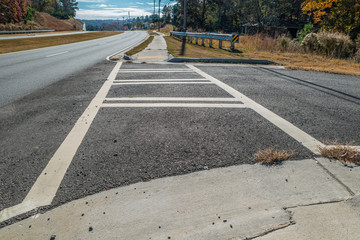 Obraz premium Crosswalk on the road